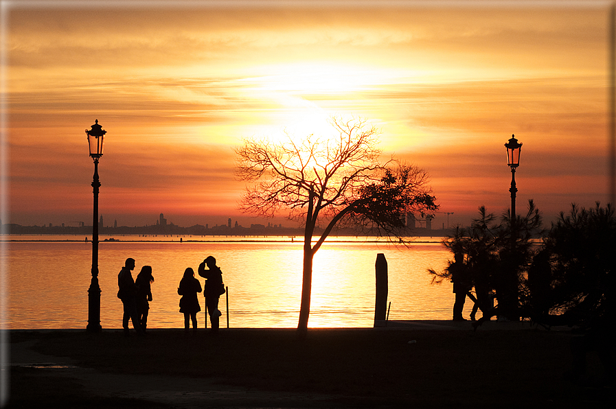 foto Tramonto sulla Laguna Veneziana